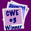 CWE 3 Winner badge